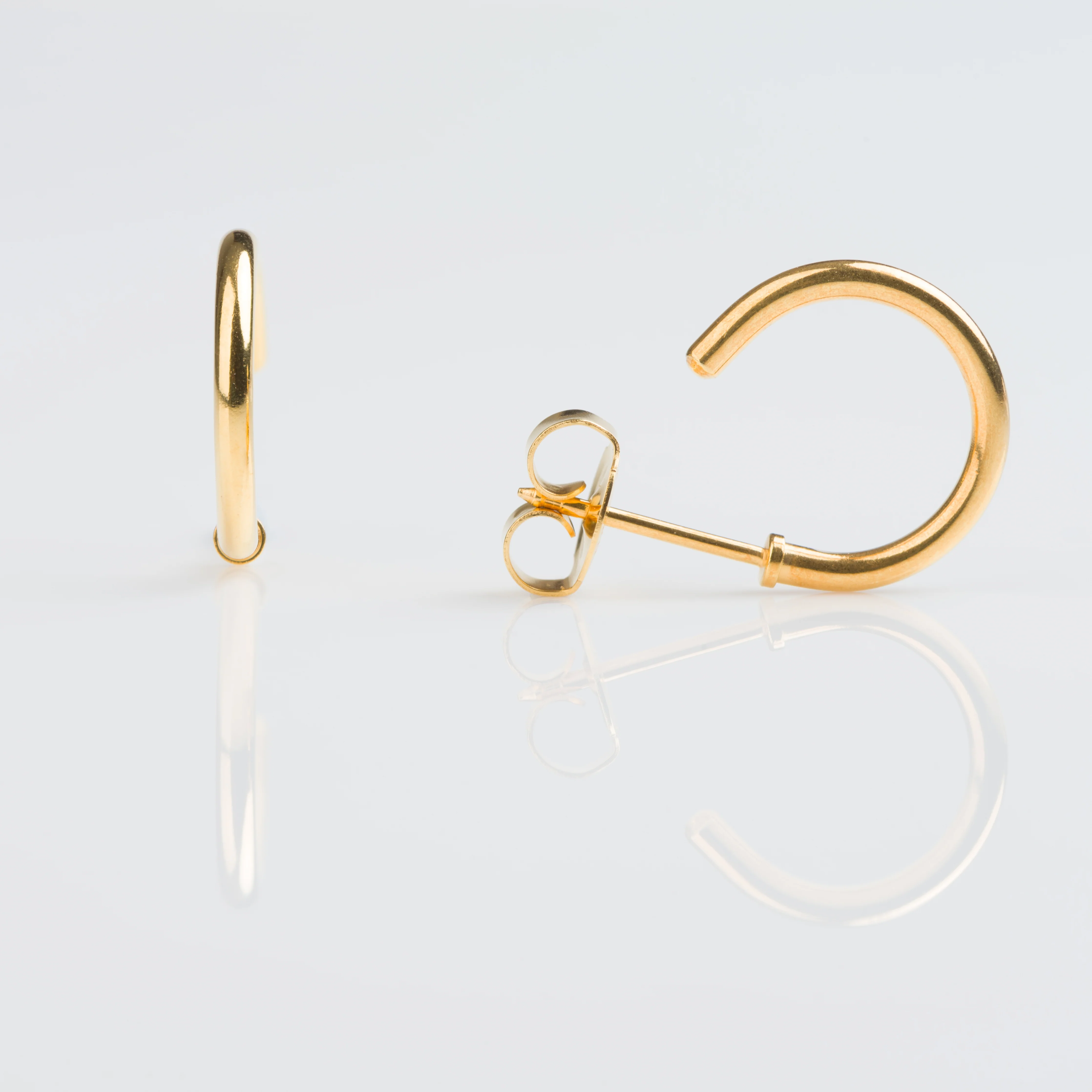 System 75 Piercing Hoops - 1/2" - Gold Plated
