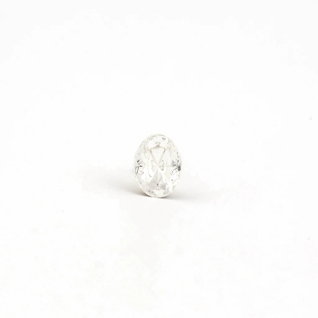 Sensitive Puff Pad Fashion - Austrian Crystal - 8X6mm - Gold Plated - Image 2