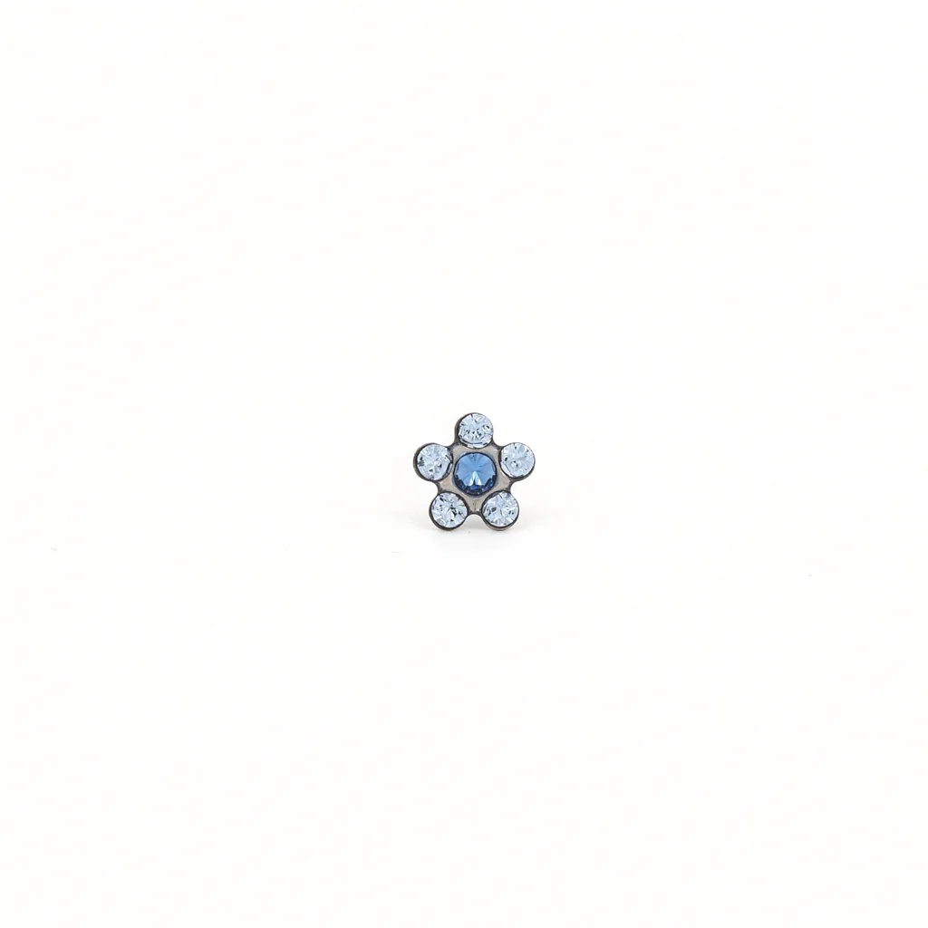 Sensitive Puff Pad Fashion - Daisy - Light Sapphire/September Sapphire - Stainless Steel - Image 2