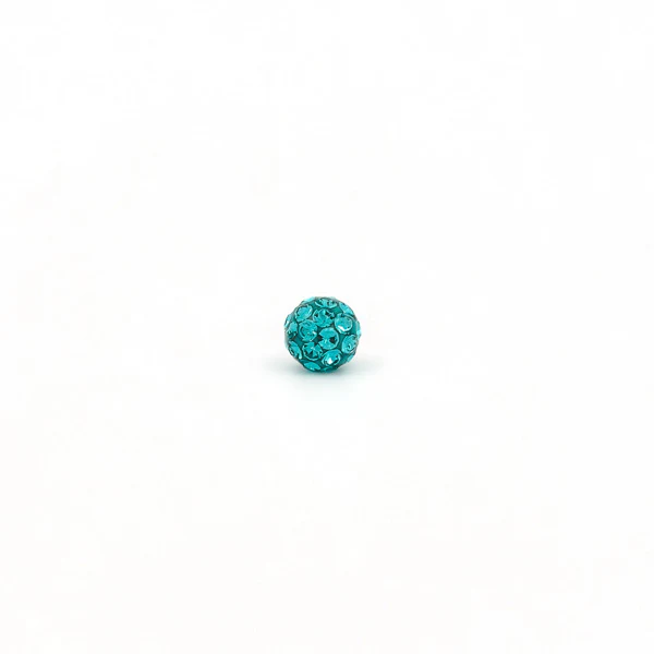 Sensitive Puff Pad Fashion - Fireball - 4.5mm - December Blue Zircon - Stainless Steel - Image 2