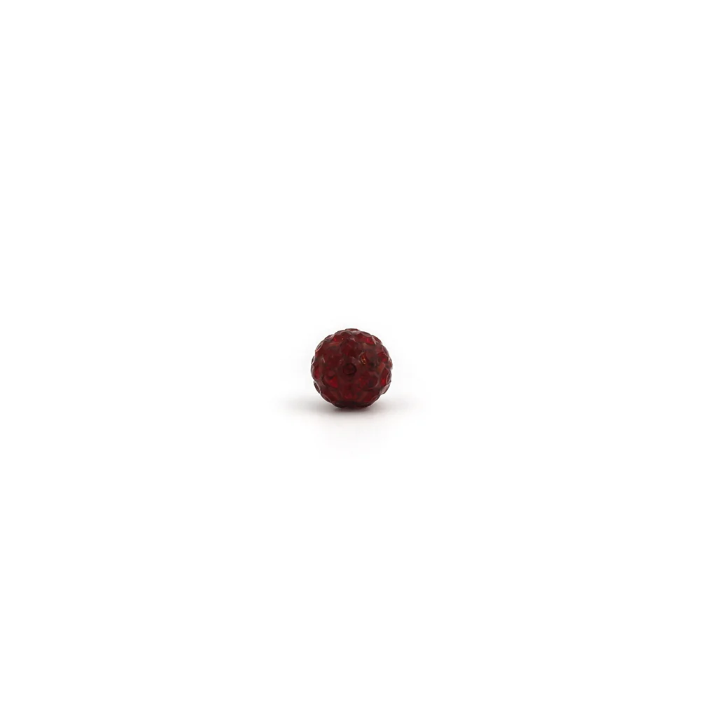 Sensitive Puff Pad Fashion - Fireball - 4.5mm - Siam Crystal - Stainless Steel - Image 2