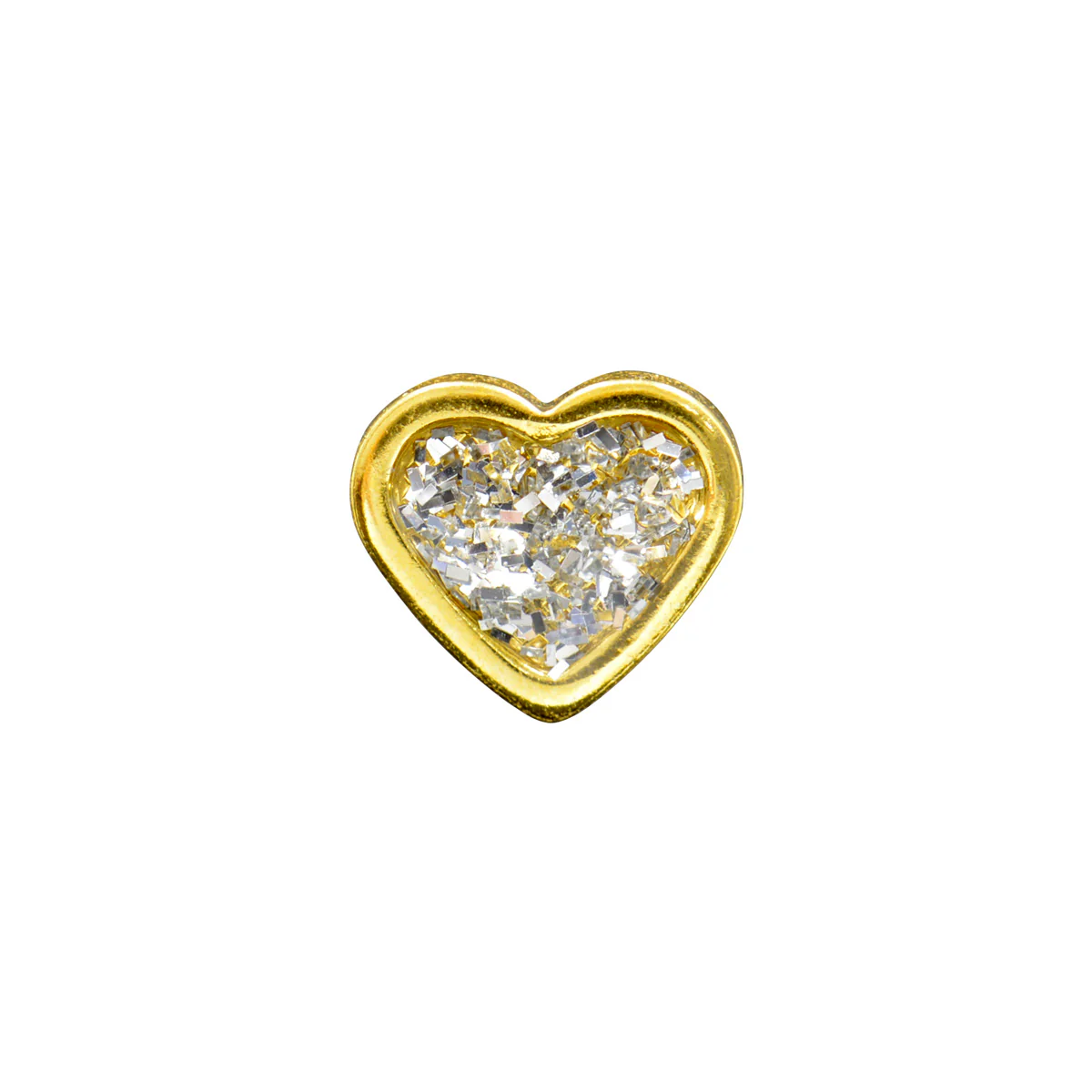 Sensitive Puff Pad Fashion - Clear Glitter Heart - Image 2