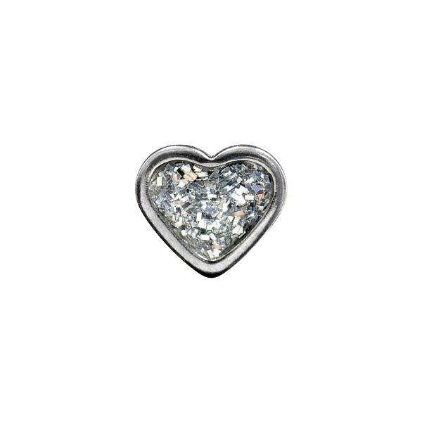 Sensitive Puff Pad Fashion - Clear Glitter Heart - Image 2