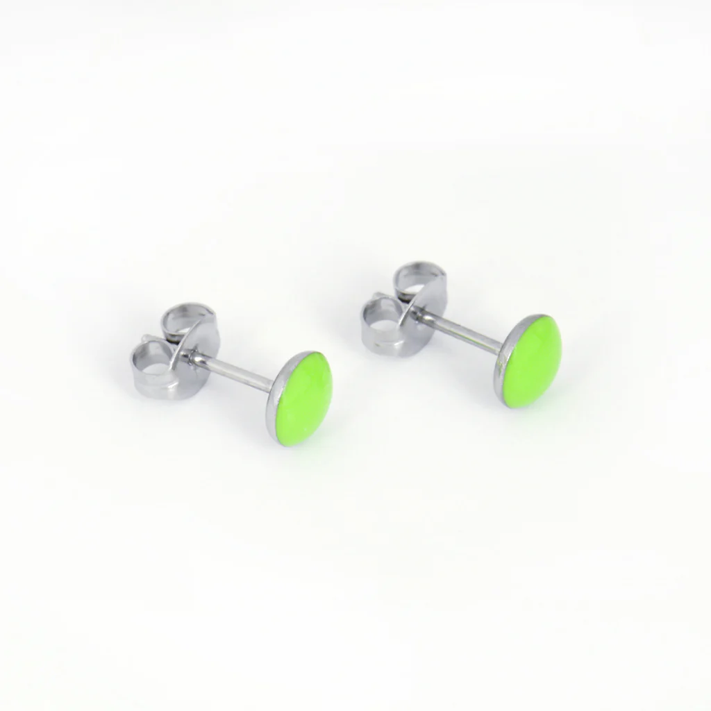 Sensitive Puff Pad Fashion - Novelties - Neon Green - Stainless Steel