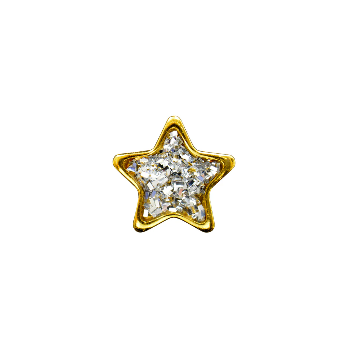 Sensitive Puff Pad Fashion - Clear Glitter Star - Image 2