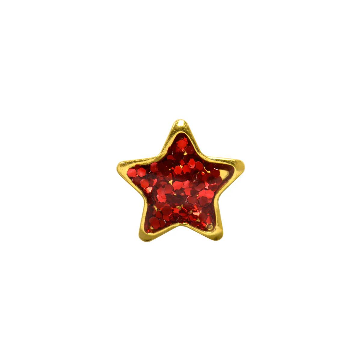 Sensitive Puff Pad Fashion - Red Glitter Star - Image 2