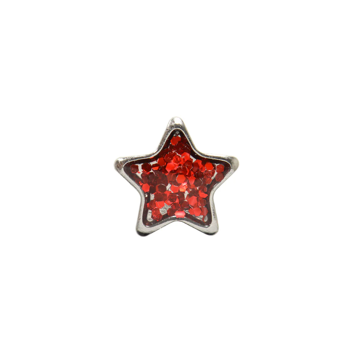 Sensitive Puff Pad Fashion - Red Glitter Star - Image 2