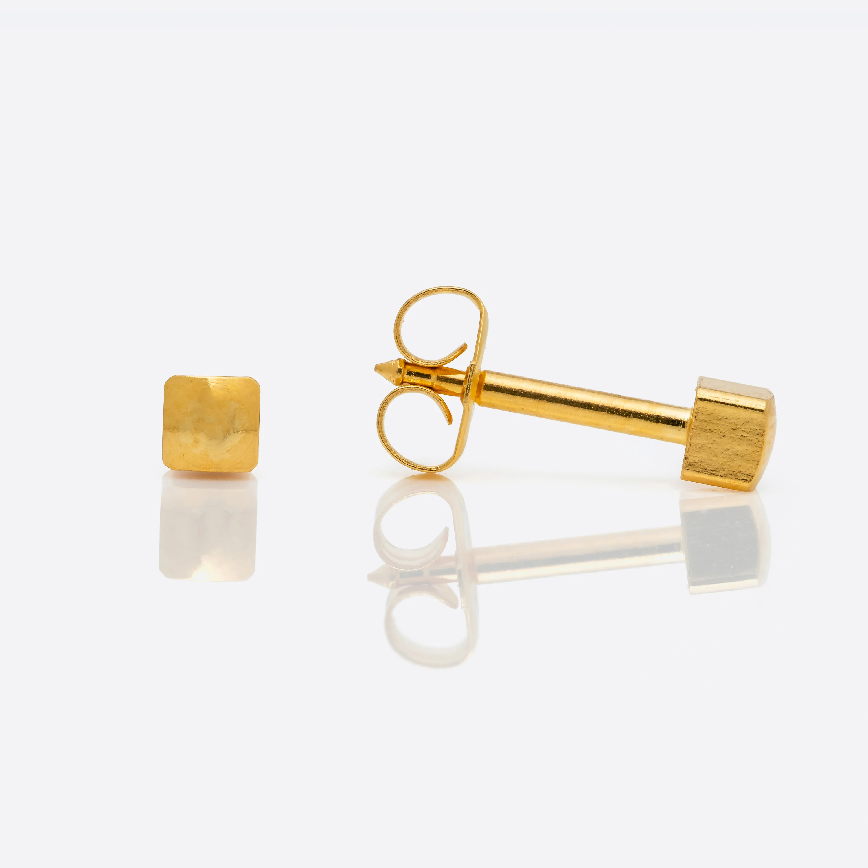 Shapes Universal Flatpack Piercing Studs - Gold Plated - Regular Adaptor