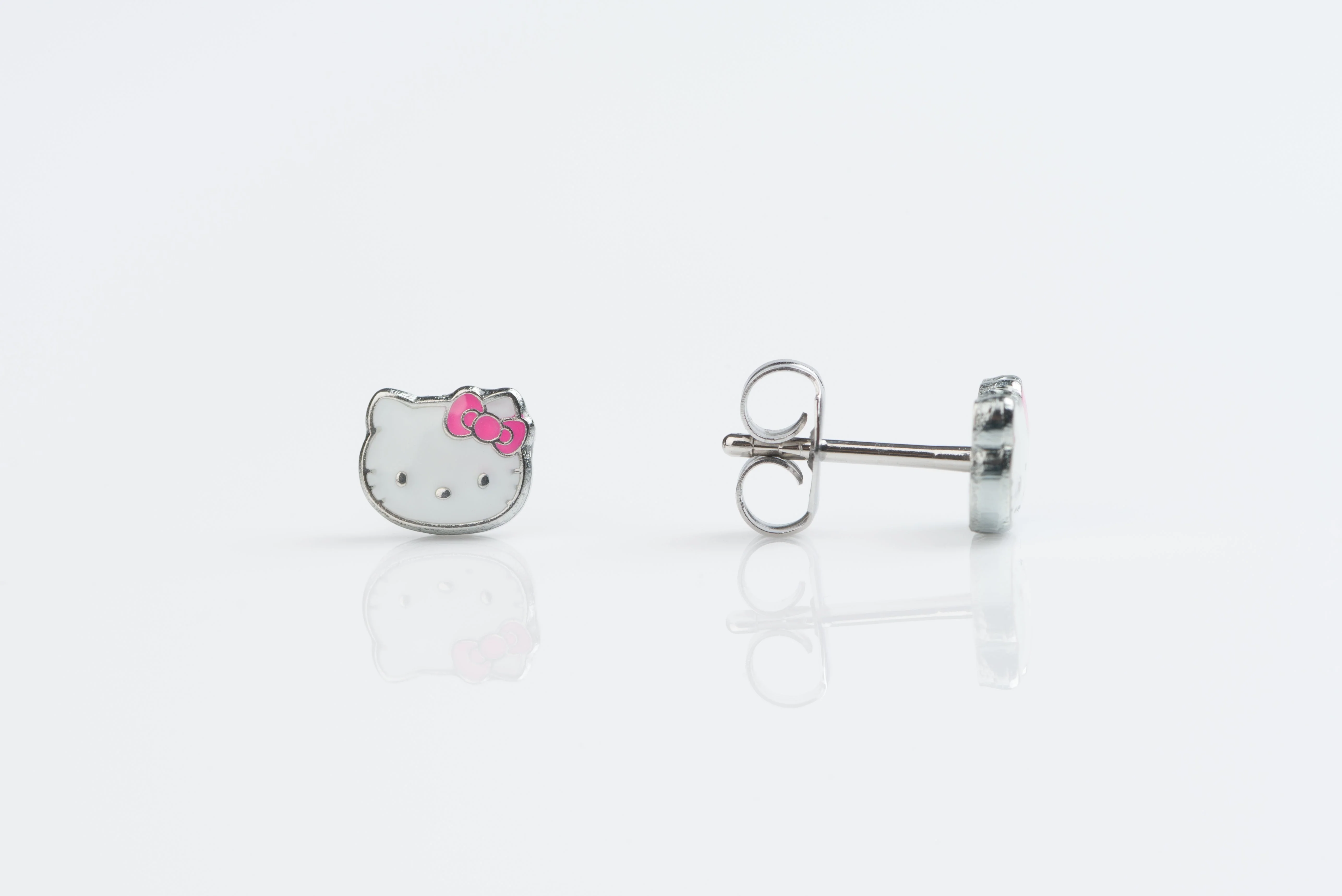 System 75 Hello Kitty Piercing Studs - Stainless Steel