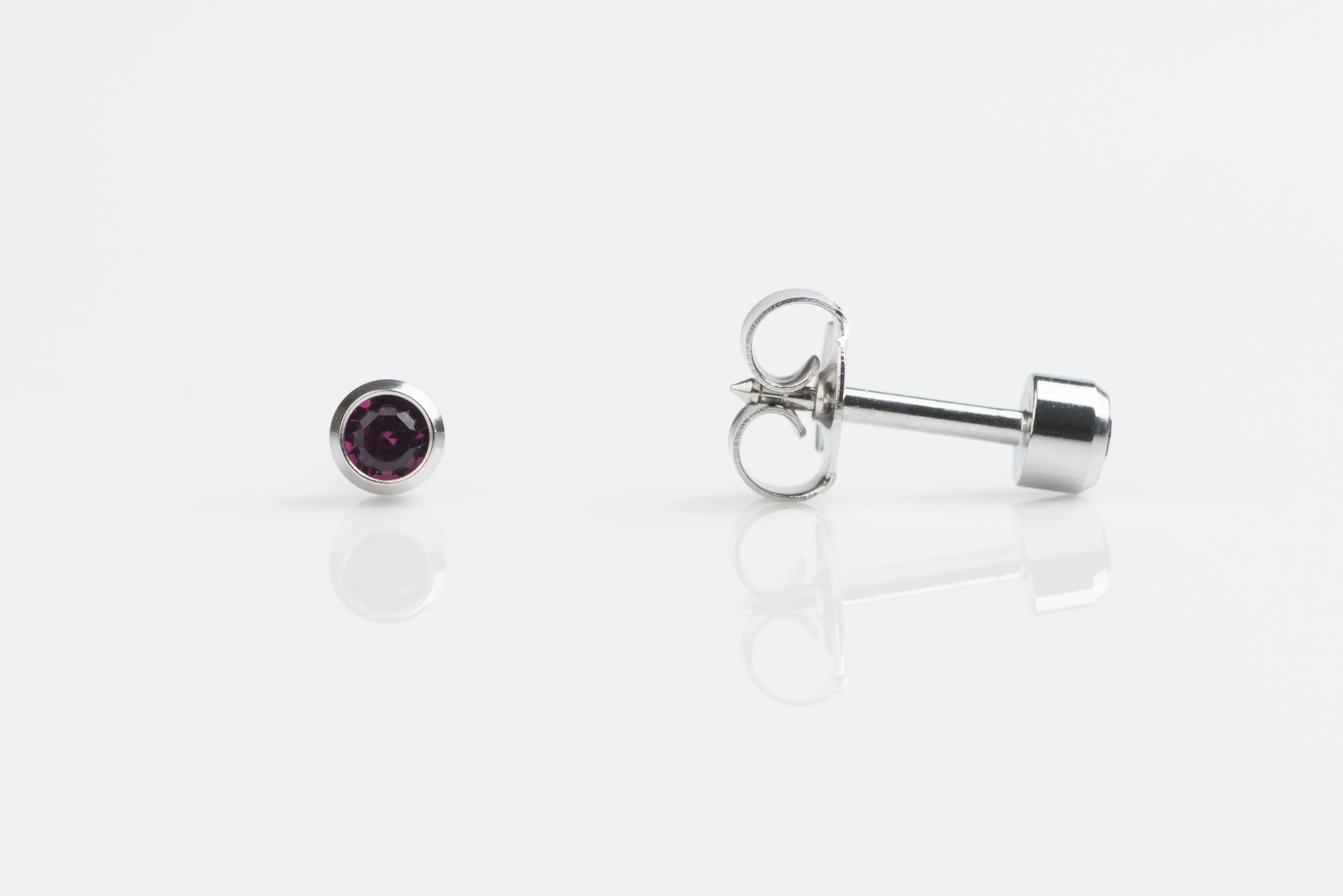 Bezel Crystal Universal Select Carded Piercing Studs - Image 12