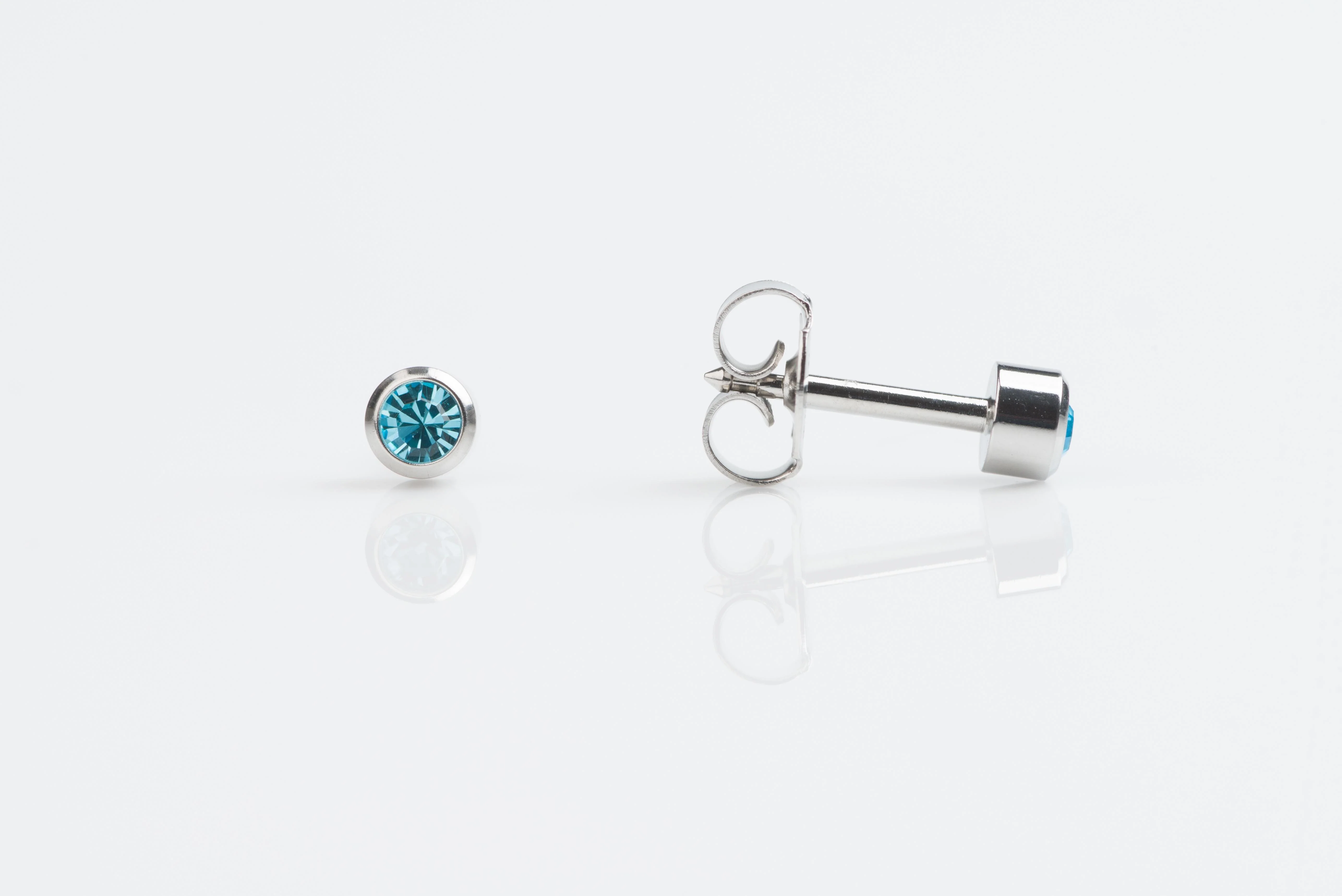 Bezel Crystal Universal Select Carded Piercing Studs - Image 13