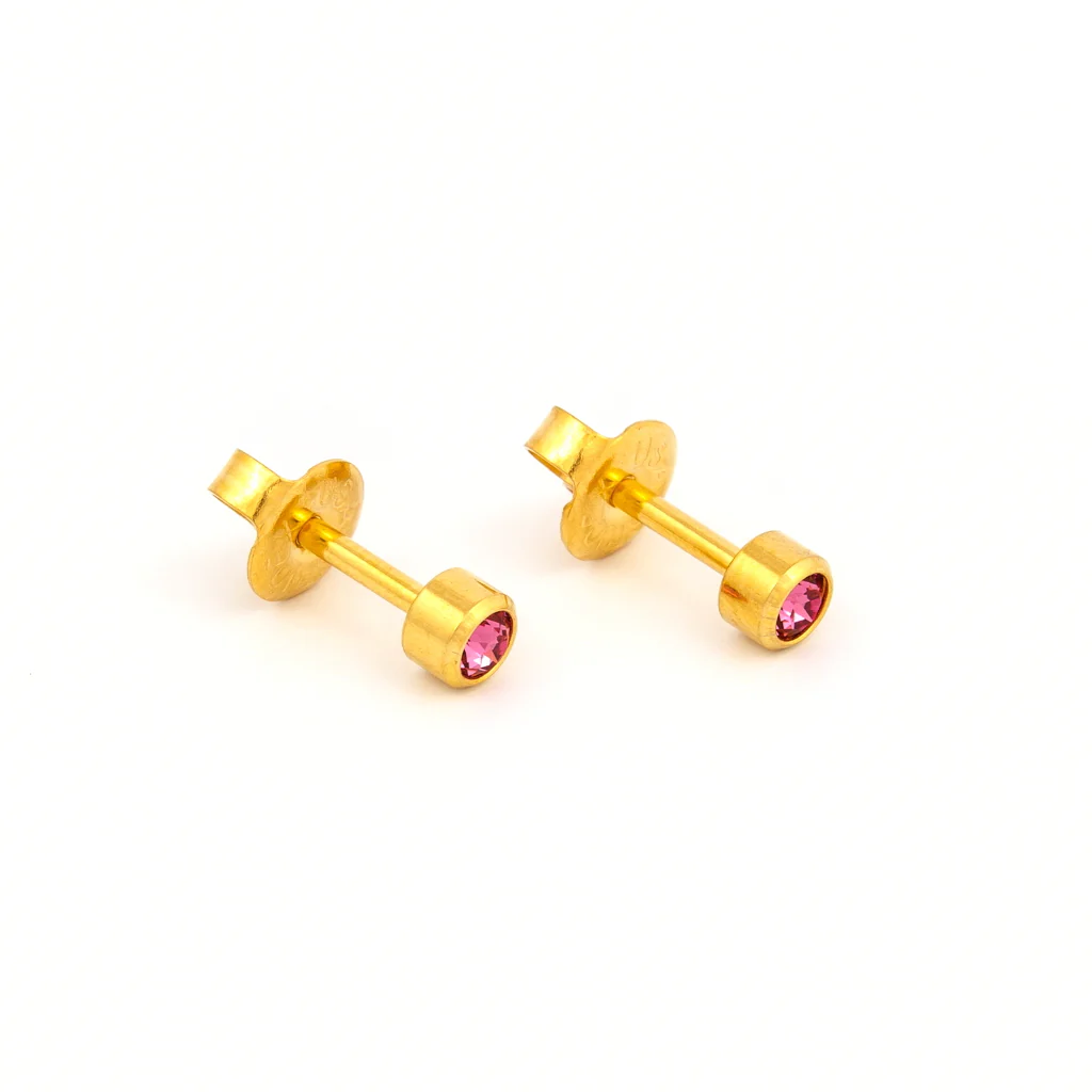 Bezel Crystal Universal Select Carded Piercing Studs - Image 28