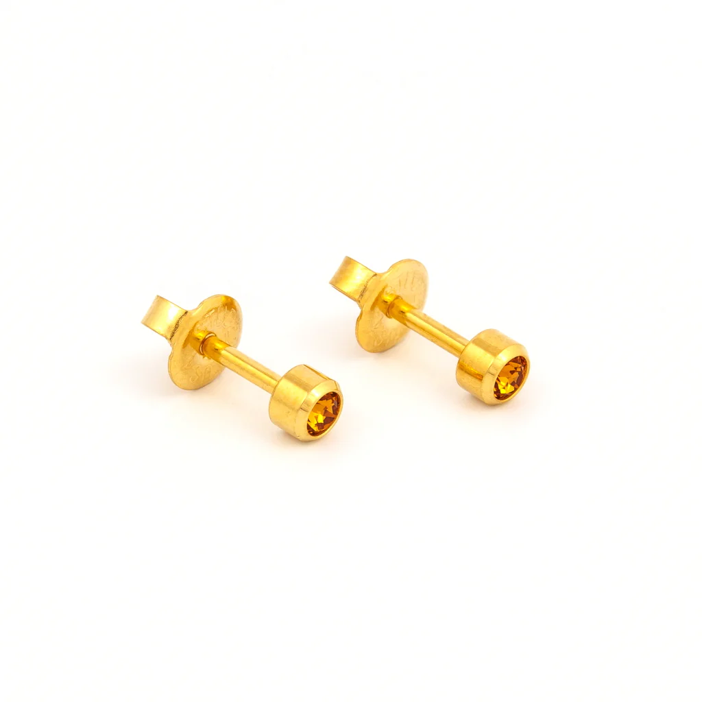 Bezel Crystal Universal Select Carded Piercing Studs - Image 29