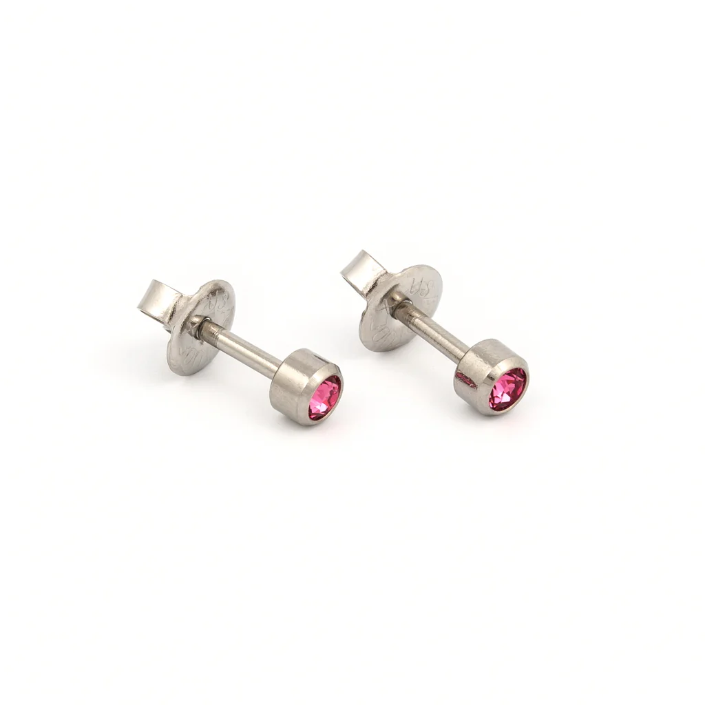 Bezel Crystal Universal Select Carded Piercing Studs - Image 35