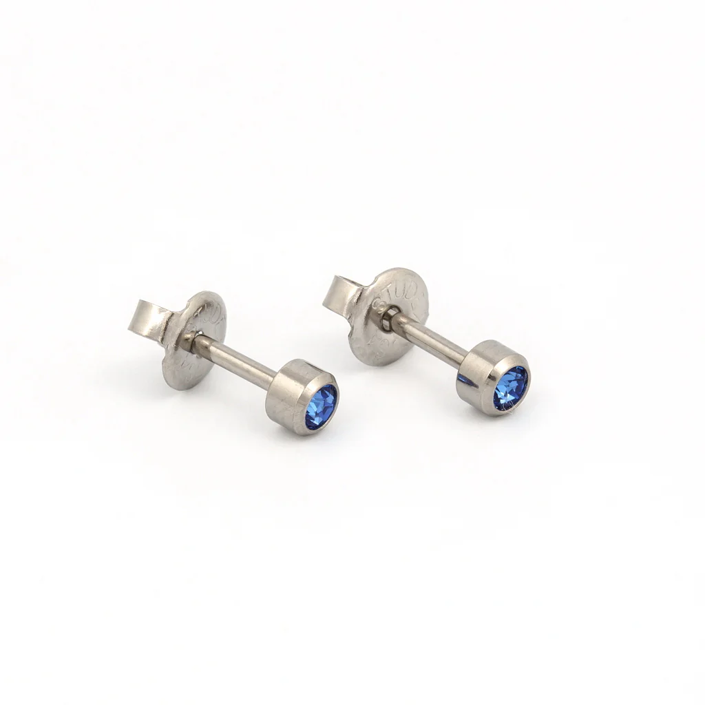 Bezel Crystal Universal Select Carded Piercing Studs - Image 36