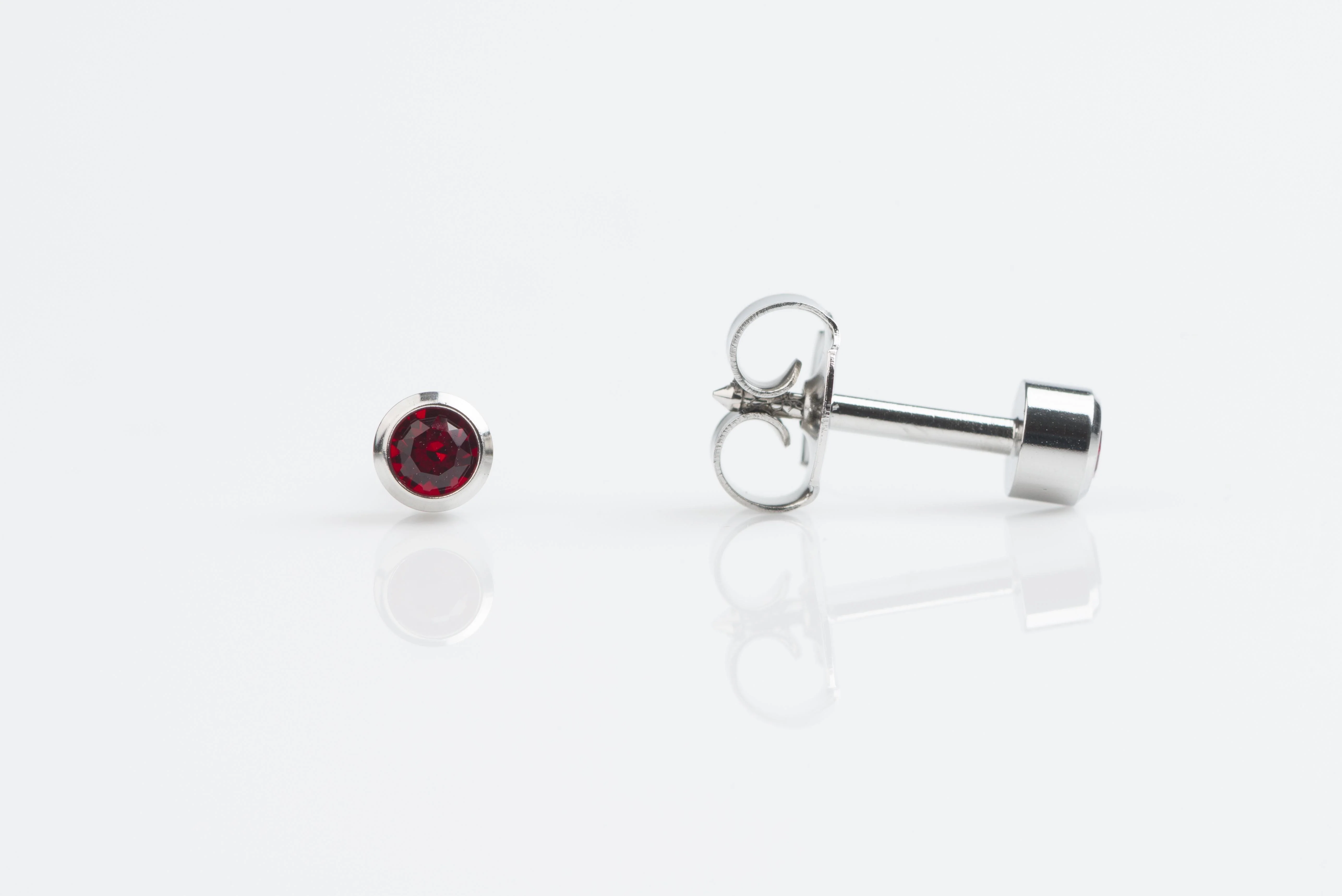 Bezel Crystal Universal Select Carded Piercing Studs - Image 9