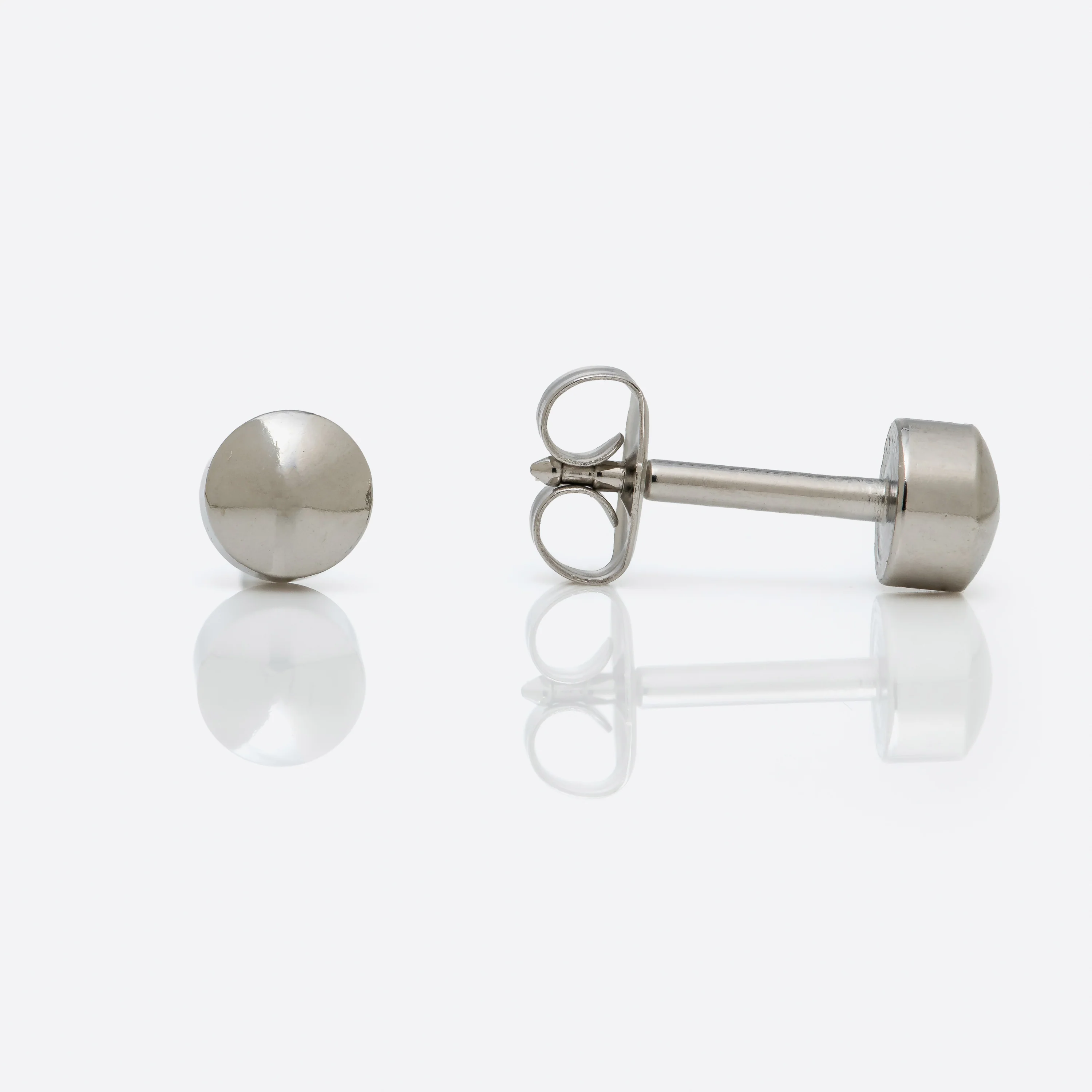 Ball Polished Universal Flatpack Piercing Studs - Stainless Steel - Large Adaptor