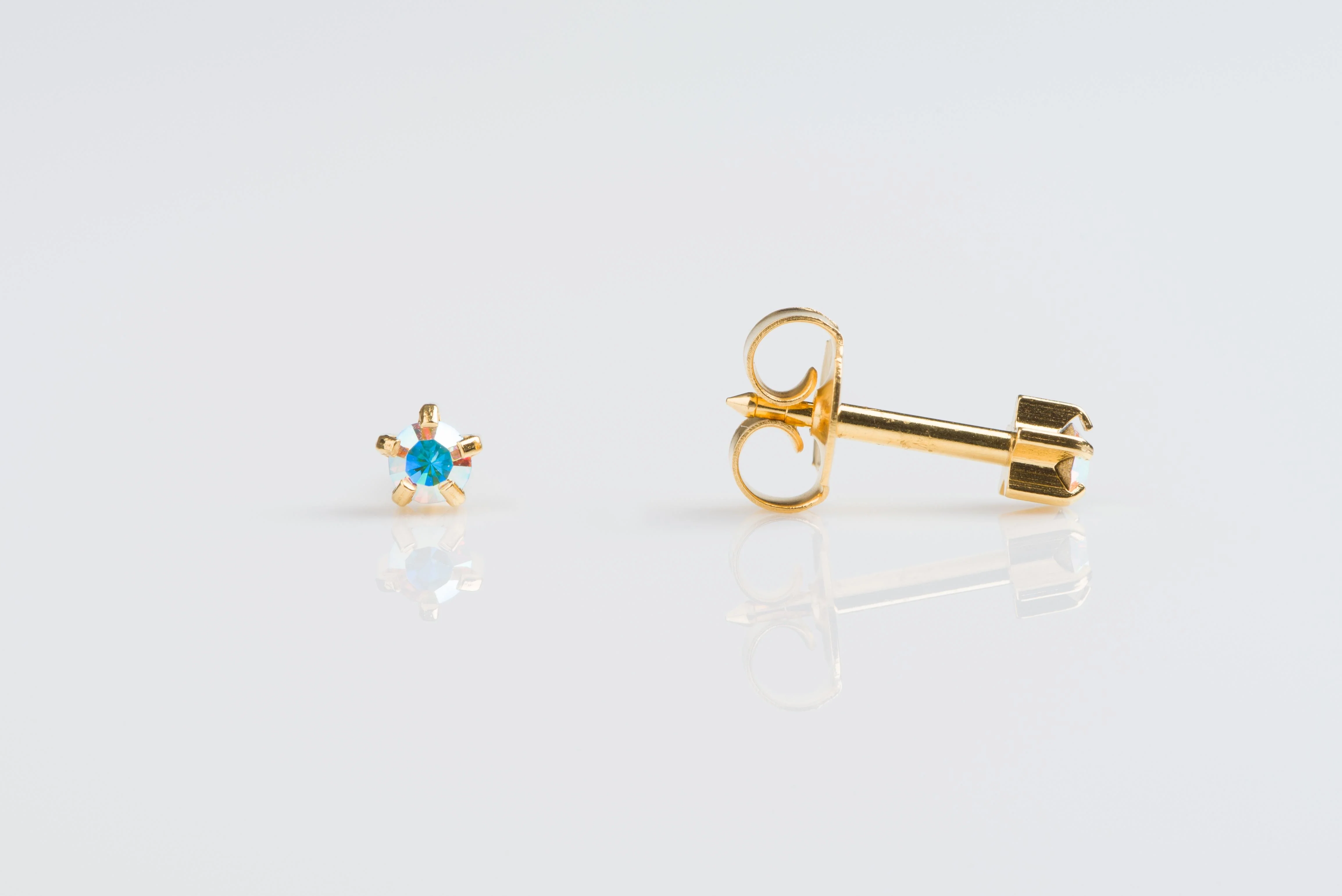 Prong Set Crystal Universal Select Carded Piercing Studs - Image 13