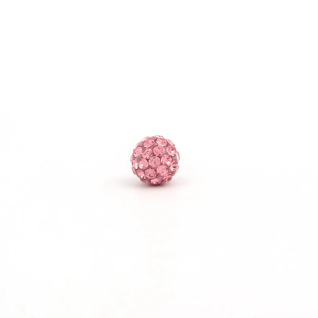 Tiny Tips Fireball Studs - 4.5mm - Light Rose - Stainless Steel - Image 2