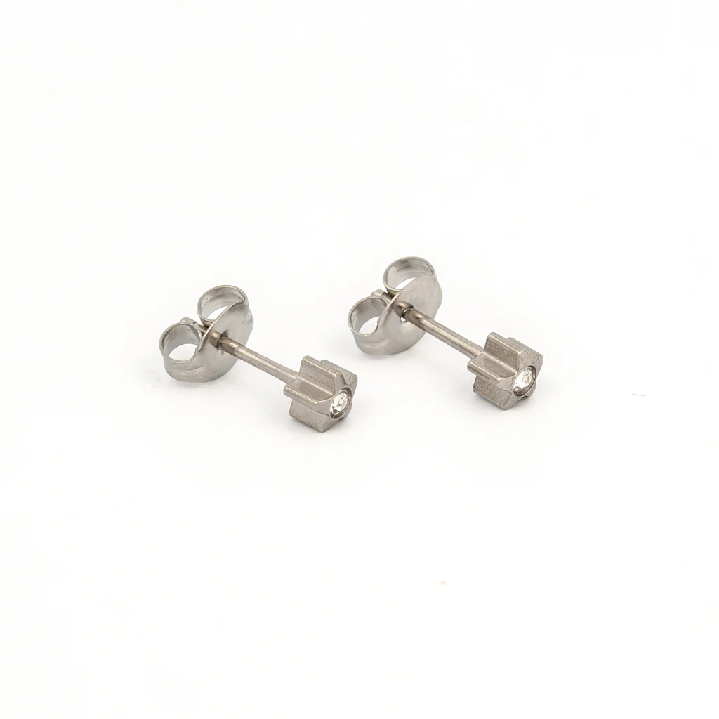Tiny Tips Starlite Crystal Studs - Stainless Steel