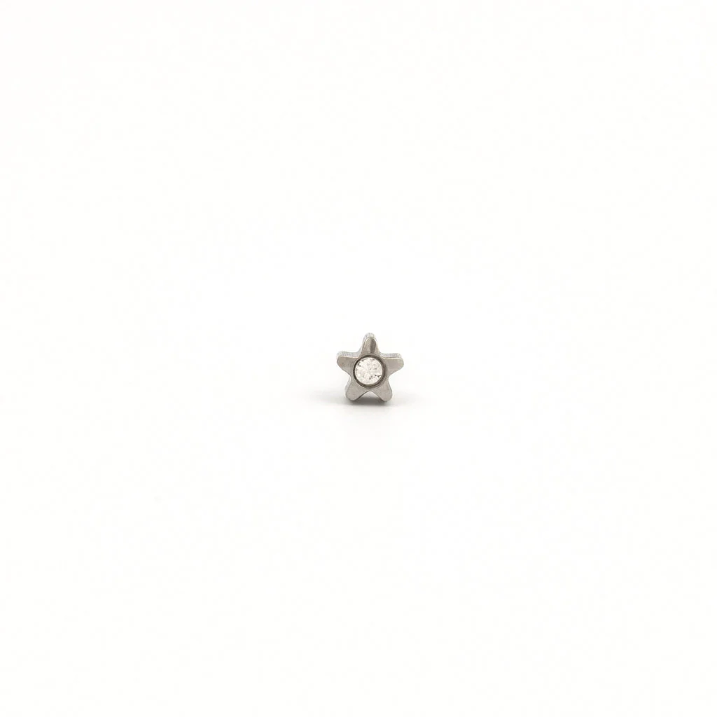 Tiny Tips Starlite Crystal Studs - Stainless Steel - Image 2